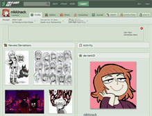 Tablet Screenshot of nikkinack.deviantart.com