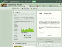 Tablet Screenshot of comic-artists-united.deviantart.com