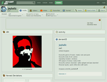 Tablet Screenshot of jayballz.deviantart.com