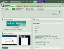 Tablet Screenshot of maarck.deviantart.com