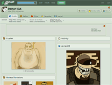 Tablet Screenshot of demon-gut.deviantart.com