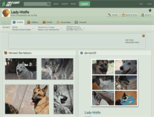 Tablet Screenshot of lady-wolfe.deviantart.com