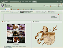 Tablet Screenshot of klomonx.deviantart.com