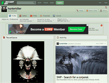 Tablet Screenshot of hunterkiller.deviantart.com