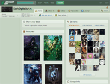 Tablet Screenshot of darkdigitalart.deviantart.com