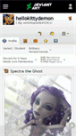 Mobile Screenshot of hellokittydemon.deviantart.com