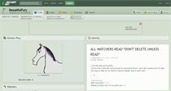 Desktop Screenshot of beautifulfury.deviantart.com