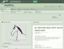 Tablet Screenshot of beautifulfury.deviantart.com