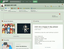 Tablet Screenshot of gay-guys-are-cute.deviantart.com