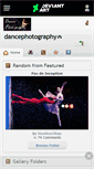 Mobile Screenshot of dancephotography.deviantart.com