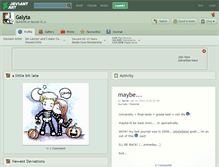 Tablet Screenshot of galyta.deviantart.com