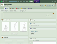 Tablet Screenshot of mightymedor.deviantart.com