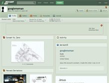 Tablet Screenshot of googlememan.deviantart.com
