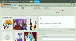 Desktop Screenshot of animewolfy.deviantart.com