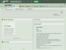 Tablet Screenshot of mattman.deviantart.com