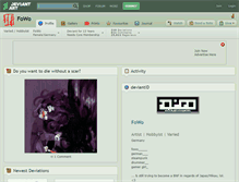 Tablet Screenshot of fowo.deviantart.com