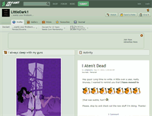 Tablet Screenshot of littledark1.deviantart.com