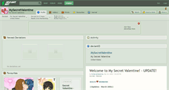 Desktop Screenshot of mysecretvalentine.deviantart.com