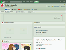 Tablet Screenshot of mysecretvalentine.deviantart.com