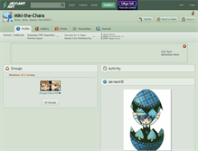 Tablet Screenshot of miki-the-chara.deviantart.com