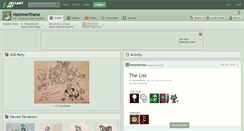 Desktop Screenshot of hammerthane.deviantart.com
