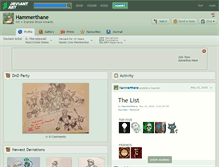Tablet Screenshot of hammerthane.deviantart.com