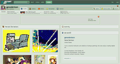 Desktop Screenshot of genedenison.deviantart.com