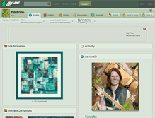 Tablet Screenshot of fenfolio.deviantart.com