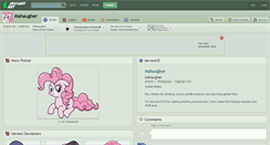 Desktop Screenshot of mahaugher.deviantart.com