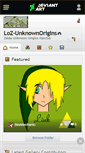 Mobile Screenshot of loz-unknownorigins.deviantart.com