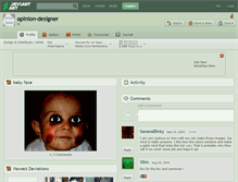 Tablet Screenshot of opinion-designer.deviantart.com