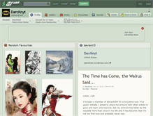 Tablet Screenshot of darcknyt.deviantart.com