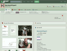 Tablet Screenshot of narutoartexpert.deviantart.com