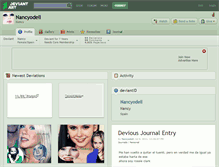 Tablet Screenshot of nancyodell.deviantart.com