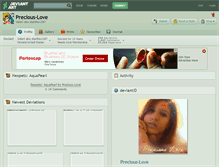 Tablet Screenshot of precious-love.deviantart.com