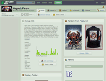 Tablet Screenshot of magnetofans.deviantart.com