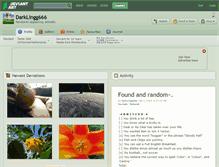 Tablet Screenshot of darklingg666.deviantart.com