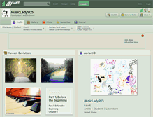 Tablet Screenshot of musiclady905.deviantart.com