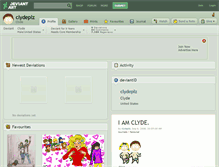 Tablet Screenshot of clydeplz.deviantart.com