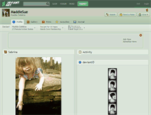 Tablet Screenshot of maddiesue.deviantart.com