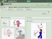 Tablet Screenshot of graceheart306.deviantart.com