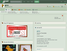 Tablet Screenshot of gemz.deviantart.com
