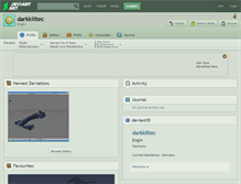Tablet Screenshot of darkkilltec.deviantart.com