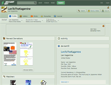 Tablet Screenshot of lentothekagamine.deviantart.com