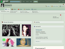 Tablet Screenshot of gampuero.deviantart.com