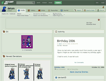 Tablet Screenshot of delum.deviantart.com