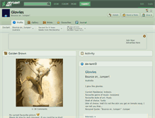 Tablet Screenshot of glowies.deviantart.com