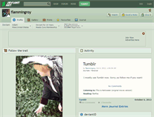 Tablet Screenshot of flammingroy.deviantart.com