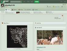 Tablet Screenshot of kittykitty5150.deviantart.com