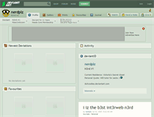 Tablet Screenshot of nerdplz.deviantart.com